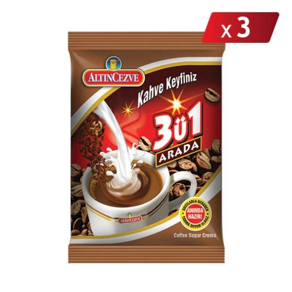 Altıncezve 3'ü 1 Arada Hazır Kahve 250 Gr - 3LÜ PAKET