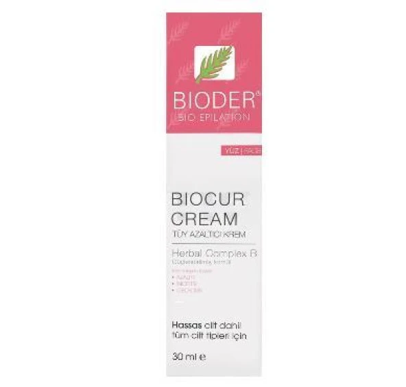 Bioder Biocure Cream Yüz İçin Tüy Azaltıcı Krem 30 ml