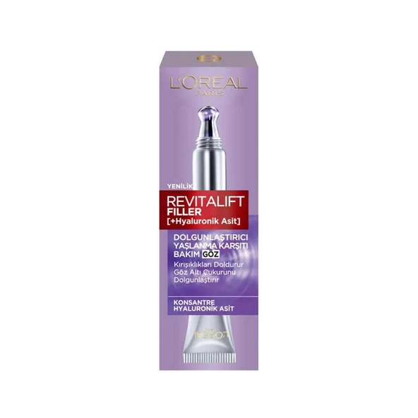Loreal Paris Revitalift Filler Dolgunlaştırıcı Yaşlanma Karşıtı Göz Bakım Kremi 15ml ürün görseli 1
