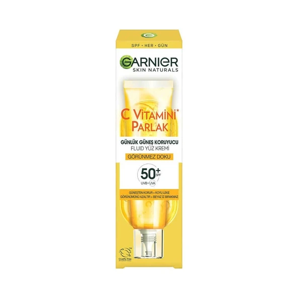 Garnier Skin Naturals Günlük Güneş Koruyucu Fluid Yüz Kremi SPF50+ 40ml ürün görseli