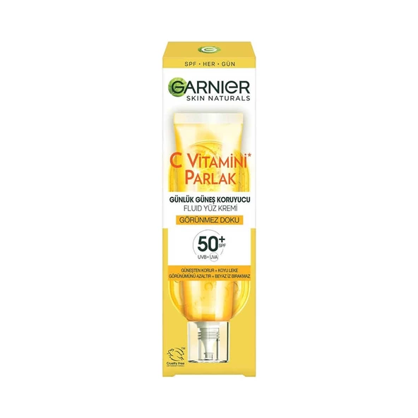 Garnier Skin Naturals Günlük Güneş Koruyucu Fluid Yüz Kremi SPF50+ 40ml