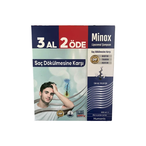 Minox  Lipozomal Şampuan Saç Dökülmesi Karşıtı 3x300ml