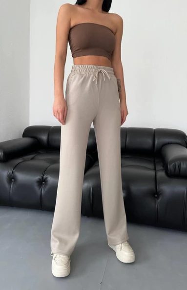 Vogsign 384 Kadın Oysho Düz Paça Cepli Tek Alt Eşofman