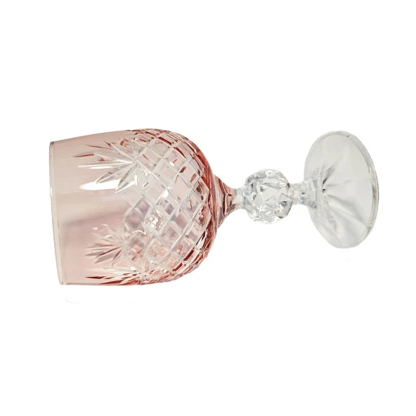 Bohemia Lorenzo 150ml Kristal 1 Adet Bardak Kadeh Takımı (Pembe) - 3