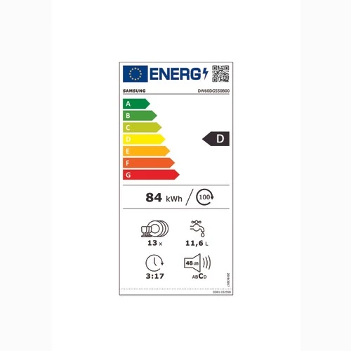 Bulaşık Makinesi Samsung DW60DG550B00 5 Programlı Ankastre Bulaşık Makinesi - 2