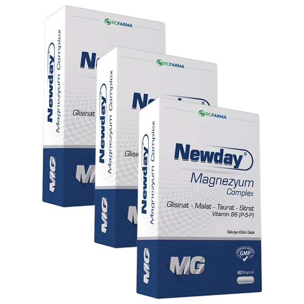 Newday Magnezyum Complex 60 Kapsül 3'lü