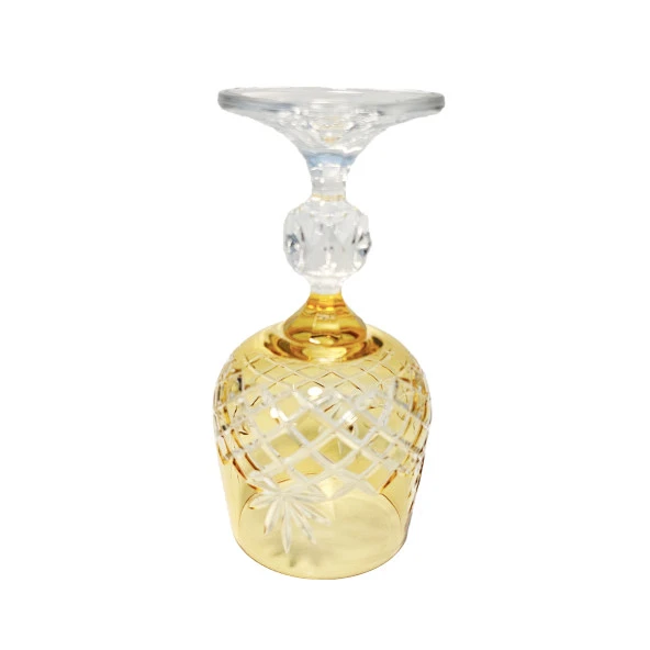 Bohemia Lorenzo 150ml Kristal 1 Adet Bardak Kadeh Takımı (Sarı) - 2