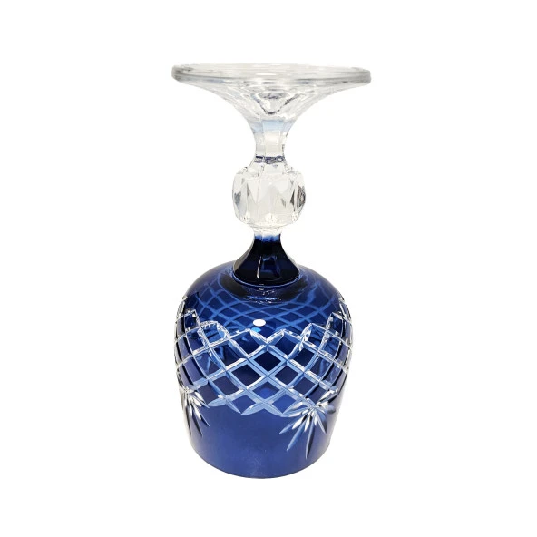 Bohemia Lorenzo 150ml Kristal 1 Adet Bardak Kadeh Takımı (Mavi) - 2