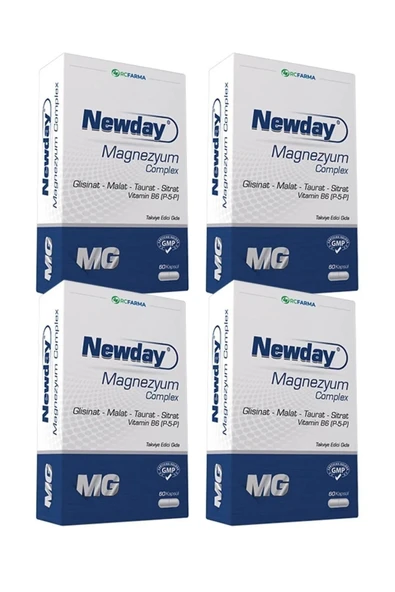 Newday Magnezyum Complex 60 Kapsül 4'lü