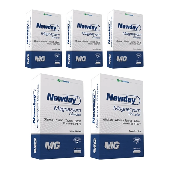 Newday Magnezyum Complex 60 Kapsül 5'li