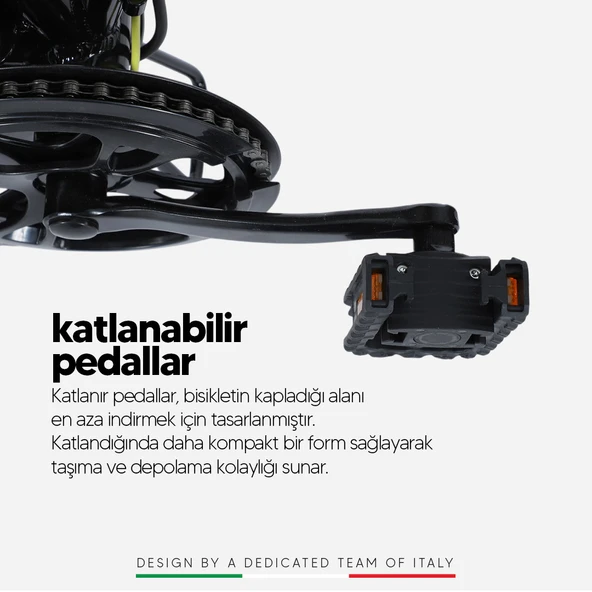Strada Cycles E-Bro Hidrolik Disk Fat Bike Katlanabilir 20 Jant Elektrikli Bisiklet - 12