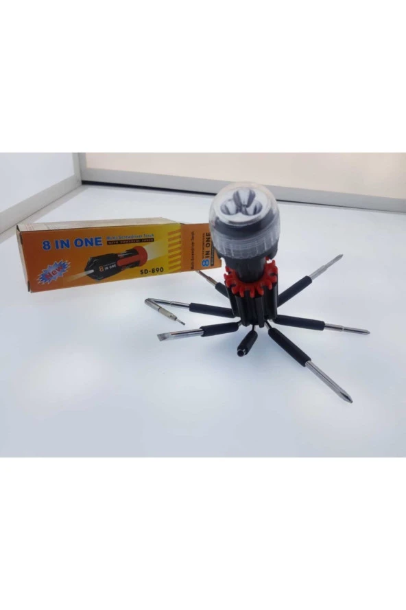 Tamled newlight Çoklu Tornavida Led Işıklı 8 Adet Tornavida Uçlu