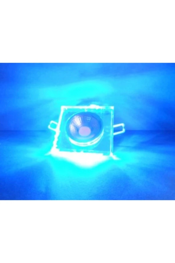 Tamled newlight Kristal Kare Cam Spot 5w+5w Gün Işığına Mavi
