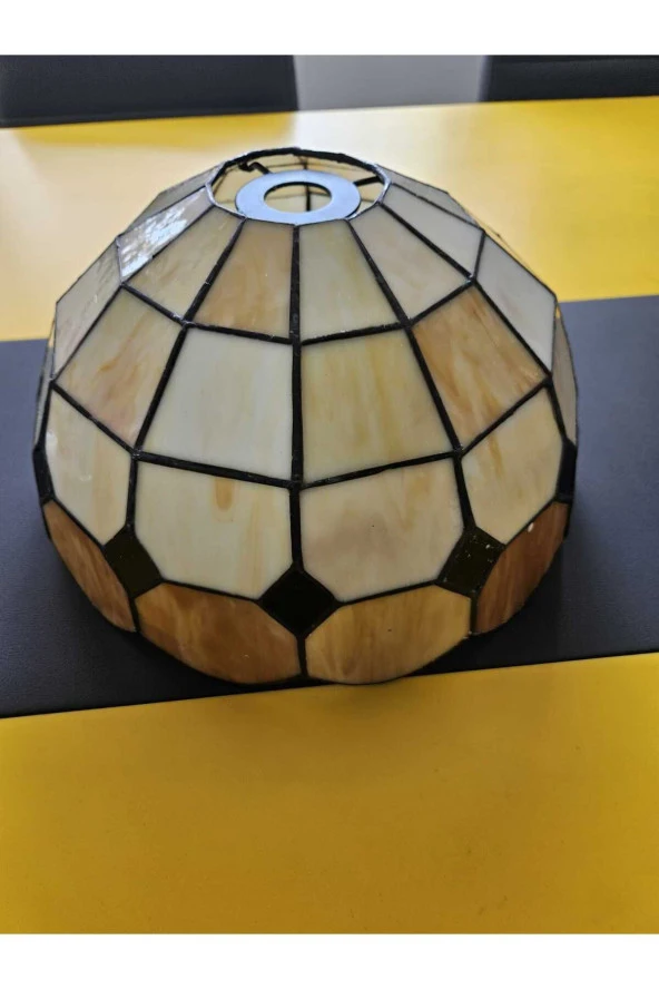 Yüceeller Vitray Ayarlanabilir Sarkıt Avize Kahverengi 25cm (10") - 3