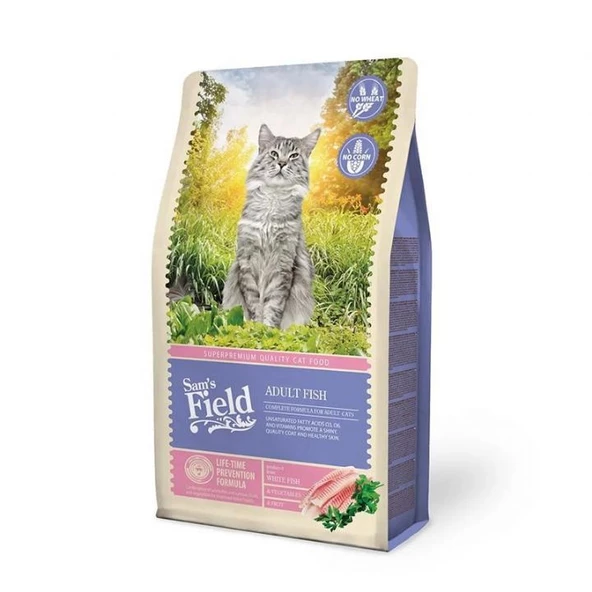 Sam´s Field Adult Balıklı Tahılsız Yetişkin Kedi Maması 2,5 Kg