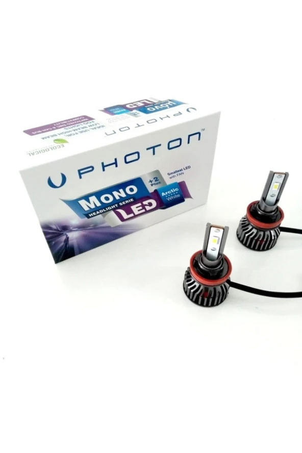 Photon Mono Mini H11 2+ Plus Led Xenon Beyaz Far Ampulu Şimşek Etkili Zenon