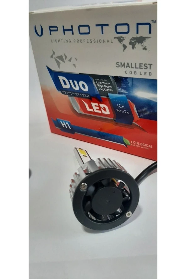 Photon 2023 En Yeni Seri H1 Duo Led Xenon Şimşek Etkili Beyaz Zenon H1 - Resim 2