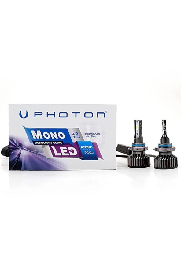 Photon Hb 3 9005 Mono Mini Led Xenon Beyaz Far Ampulu Şimşek Etkili Zenon 2 Plus Yeni Seri