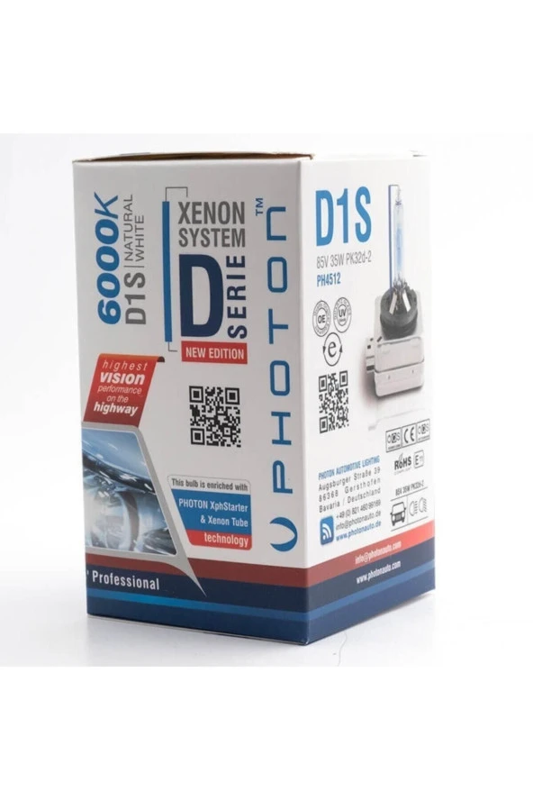 Photon D1s 6000k +%50 Fazla Işık Serisi D1s Xenon Far Ampulü Ph4512 - Resim 3