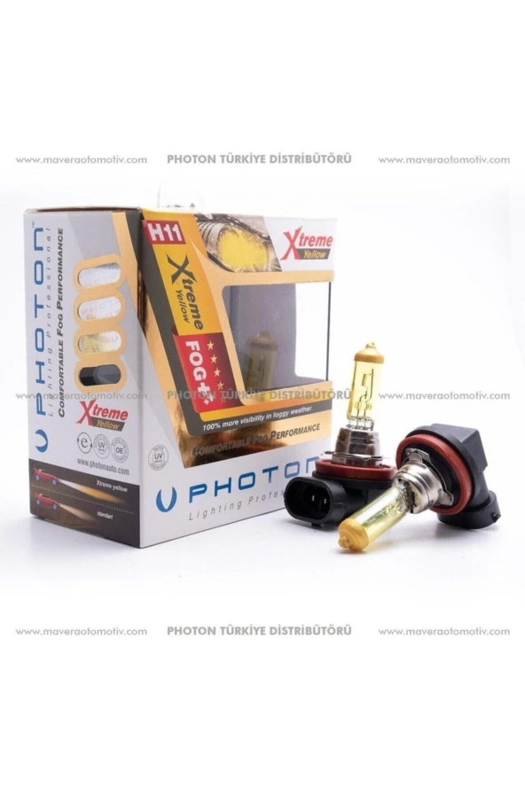 Photon H11 12v 55w Xtreme Yellow ürün görseli