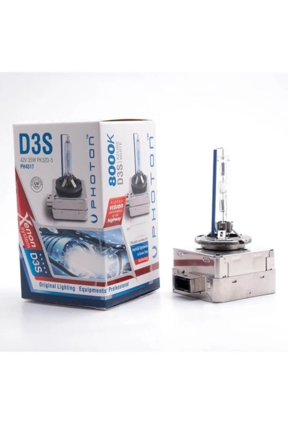 Fardoktoru Photon D3s Xenon Oto Ampulü 8000k Azure White Buz Mavi ürün görseli