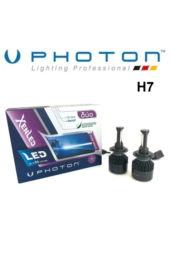 Fardoktoru H7 Led Xenon 6.000 Kelvin Beyaz Şimşek Etkili Photon Duo