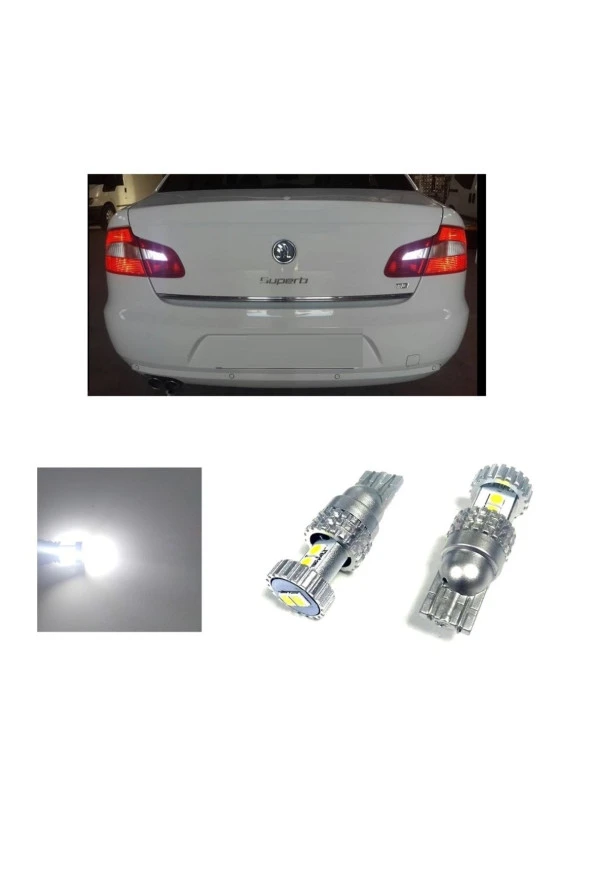Fardoktoru Skoda Superb Iı Beyaz Led Geri Vites Ampulü T15 W16w Ph7028 ürün görseli