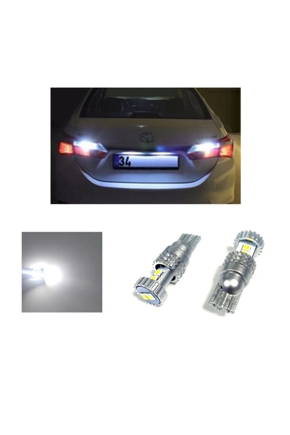 Fardoktoru Toyota Corolla Beyaz Led Geri Vites Ampulü W16w Ph7028 - Resim 2