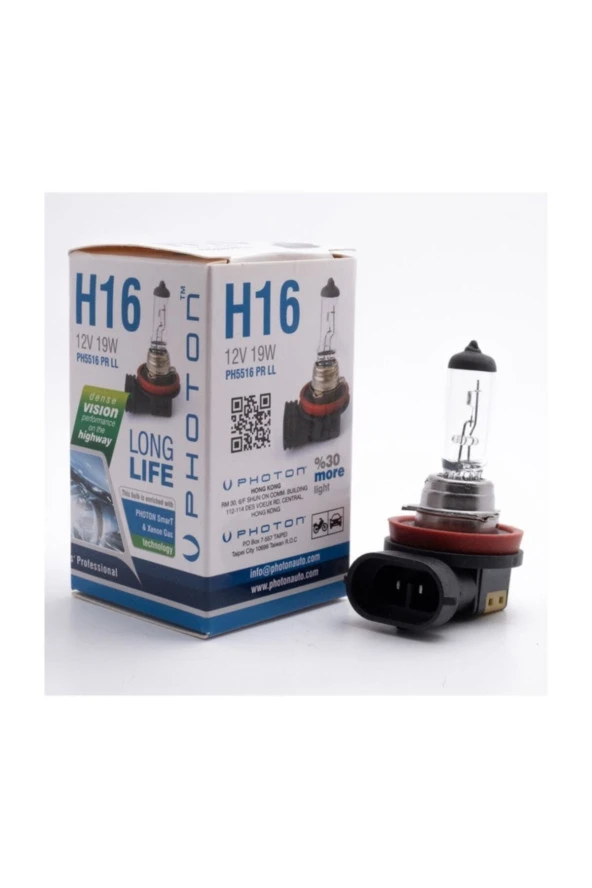 Photon H16 Oto Halojen Ampul 12v 19w Haha Fazla Işık