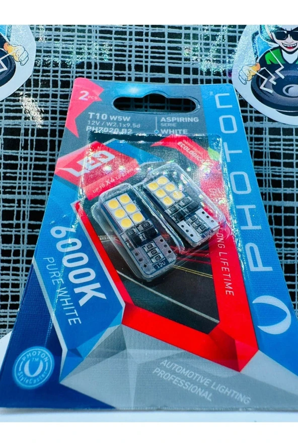 Photon Beyaz T10 W5w Ph7020 Dipsiz Led - Resim 2