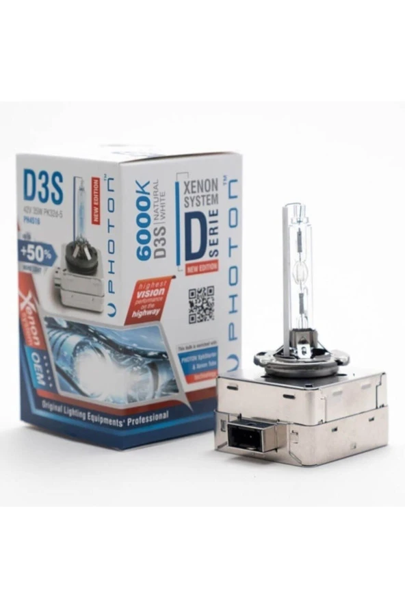 Photon D3s 6000k +%50 Fazla Işık Oem Ampul ürün görseli