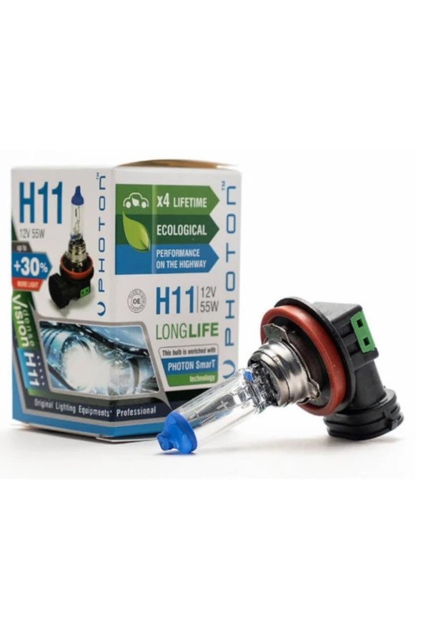 Photon H11 Halojen Far Ampülü Daha Fazla Işık Uzun Ömürlü ürün görseli