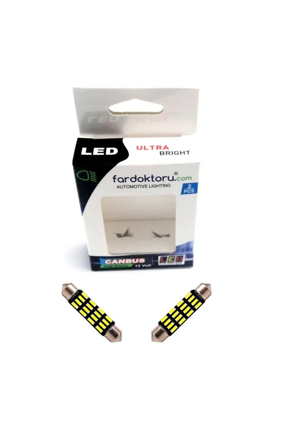 Fardoktoru 41mm Beyaz 16 Smd Sofit Oto Led Iç Aydınlatma Ampulü