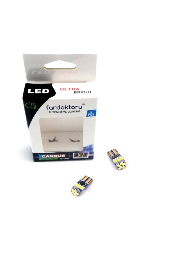 Fardoktoru T10 Dipsiz Led Park Ampulü 2 Adet 15smd W5w