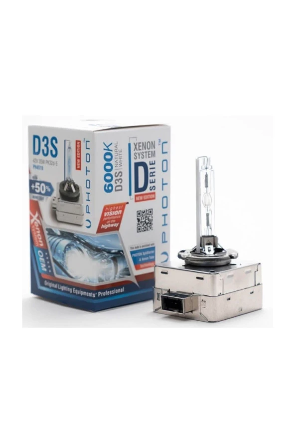 Photon D3s 6000k +%50 Fazla Işık Xenon Ampul Oem ürün görseli