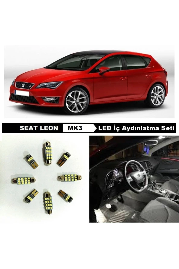 Fardoktoru Seat Leon Mk3 Led Iç Aydınlatma Ampul Seti Beyaz 10adet