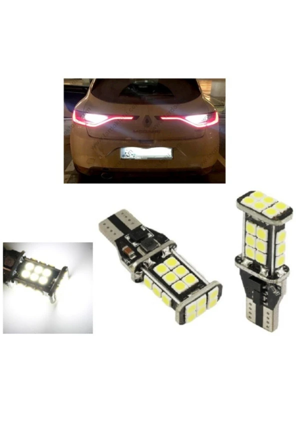 Fardoktoru Renault Megane 4 Led Geri Vites Ampulü W16w T15 Beyaz