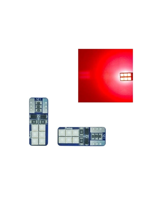 Fardoktoru T10 Led Park Ampulü Kırmızı Ph7020 Red W5w ürün görseli