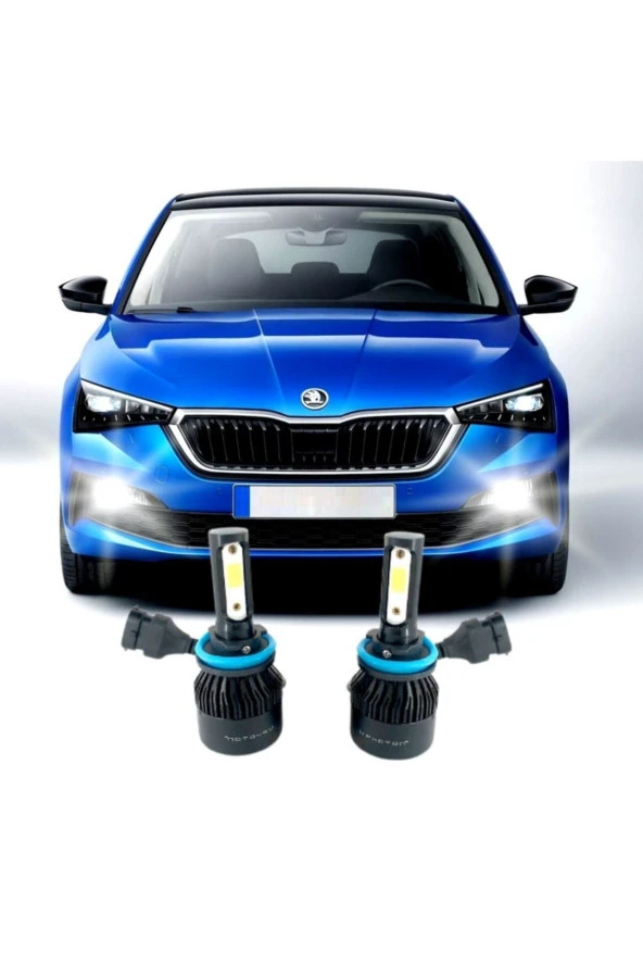 Fardoktoru Skoda Scala Led Sis Farı Ampulu Duo H8 Uyumlu - Resim 2