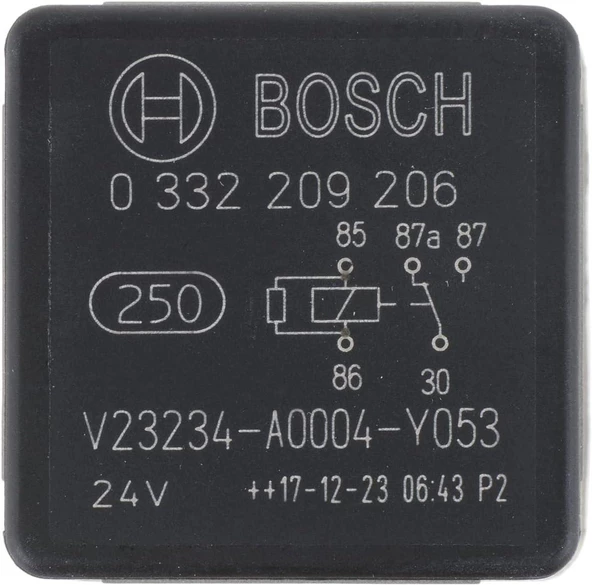 BOSCH MİNİ RÖLE 24V 20AH 5 UÇLU ÇİFT PLATİNLİ 0332209206 - 4