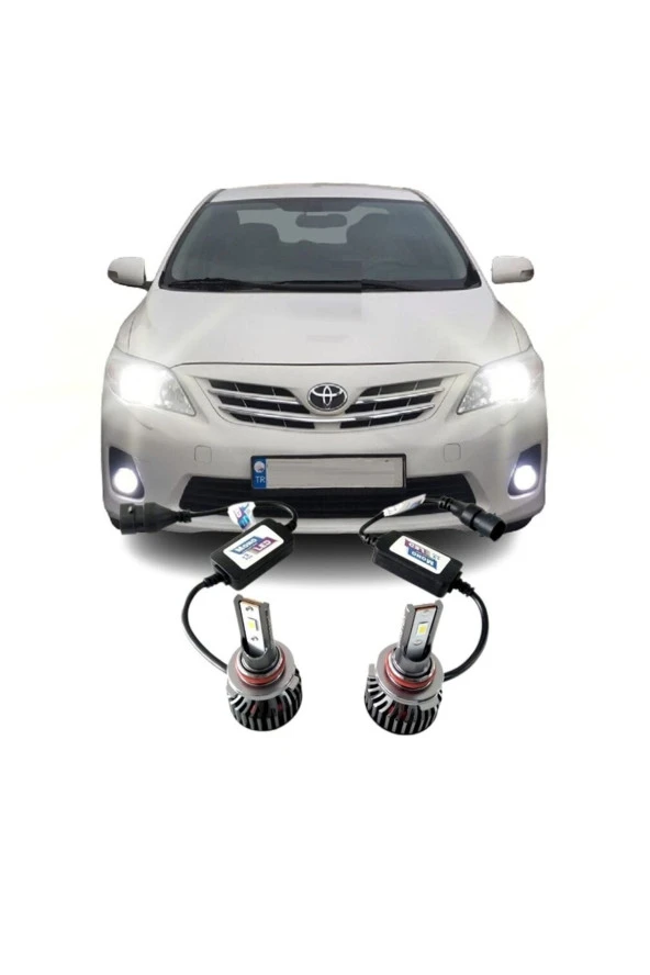 Fardoktoru Toyota Corolla E150 Led Kısa Far Ampulü Mono Hb4 9006 - 1