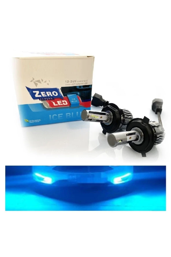 Fardoktoru H4 Led Xenon Oto Ampul Zero Fansız Buz Mavi ürün görseli