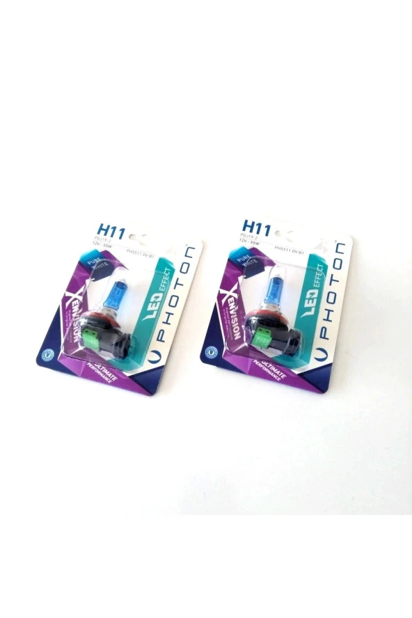 Photon H11 12v 55w Diamond Vision Beyaz Işık Halojen Oto Ampul Ph5511 Dv - Resim 2