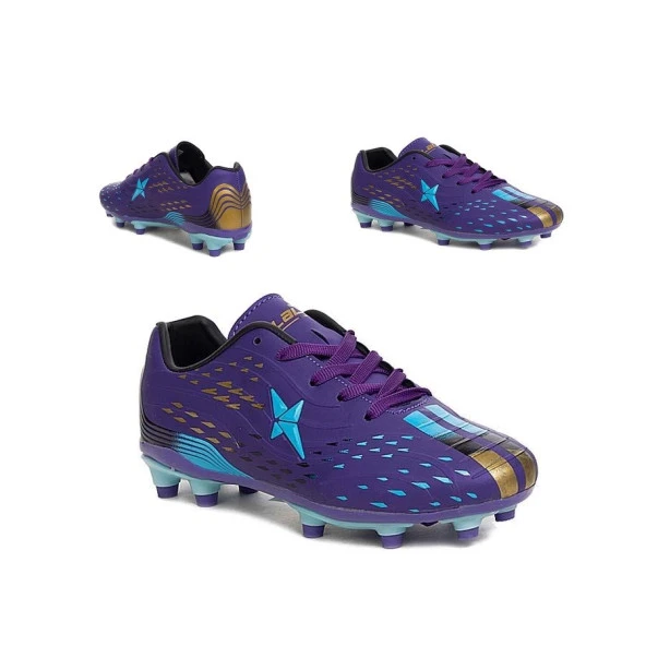 La Liga Erkek 535 Halı Saha Mor Turkuaz Renk Futbol Ayakkabısı