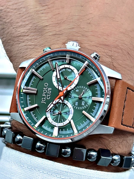 Jg. Polo Clup JPC.0224.S04059.02 Deri Kordon Erkek Kol Saati - Resim 2