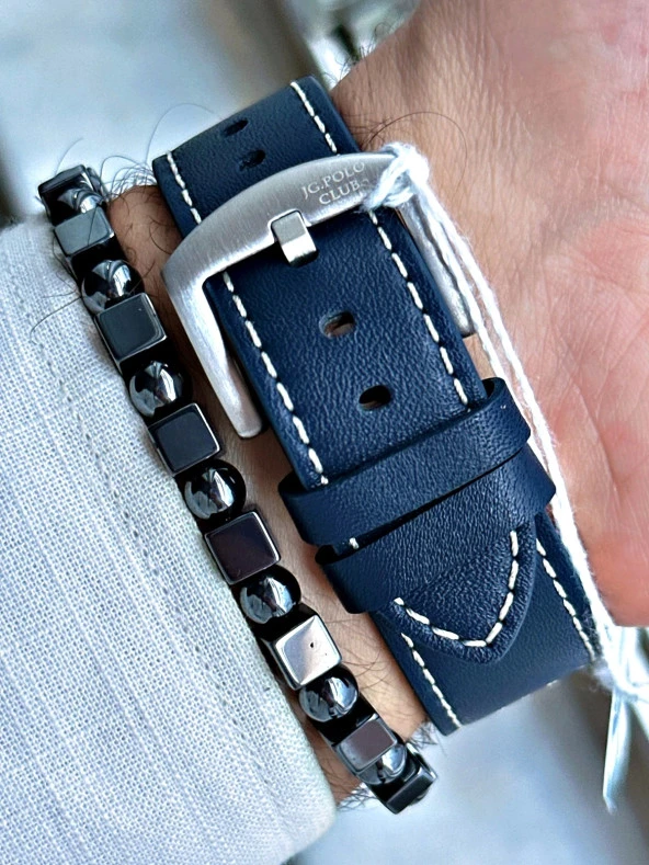 Jg. Polo Clup JPC.0224.S04059.05 Deri Kordon Erkek Kol Saati - Resim 2