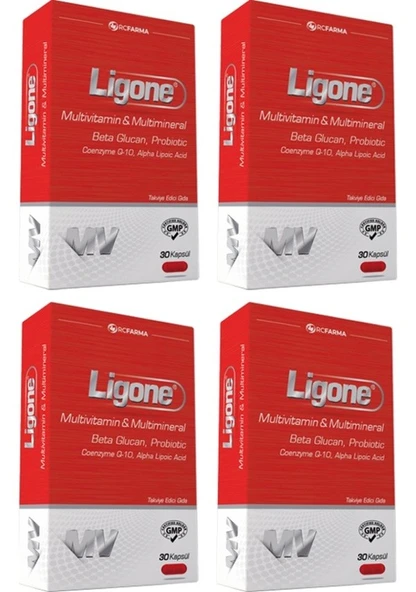 Ligone Beta-Glucan Probiotic Multivitamin 30 Tablet 4 Adet