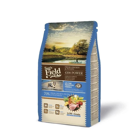 Sam's Field Power 4300 Tavuklu Aktif Yetişkin Köpek Maması 2,5 Kg