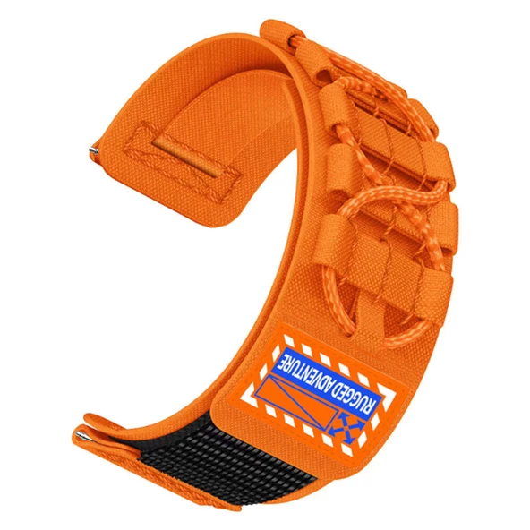 Galaxy Watch Active 2 40mm KRD-112 20mm Orbital Örgülü Halat Tasarımlı Naylon Kumaş Hasır Kordon - Resim 4