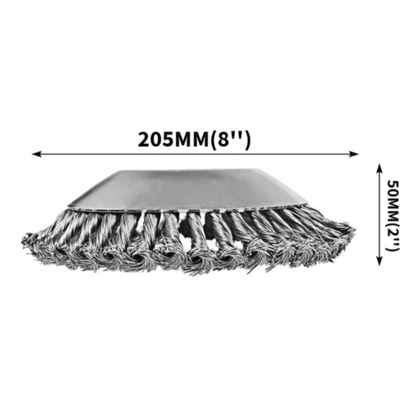 Ital Tırpan Başlığı Kıyı Temizleme Çelik Telli Universal 20 cm